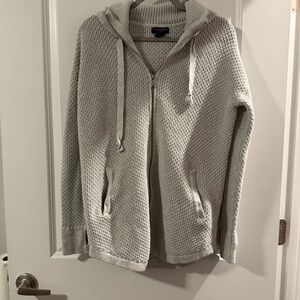 Gray Active Zip-Up Sweater